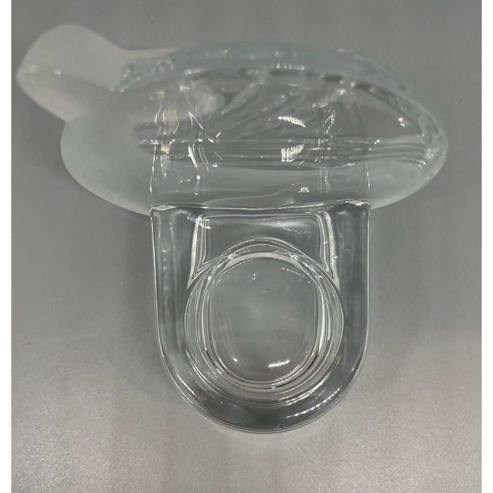 Partylite Orca Whale Tea Light Votive Candle Holder Frosted Glass - Picture 3 of 4